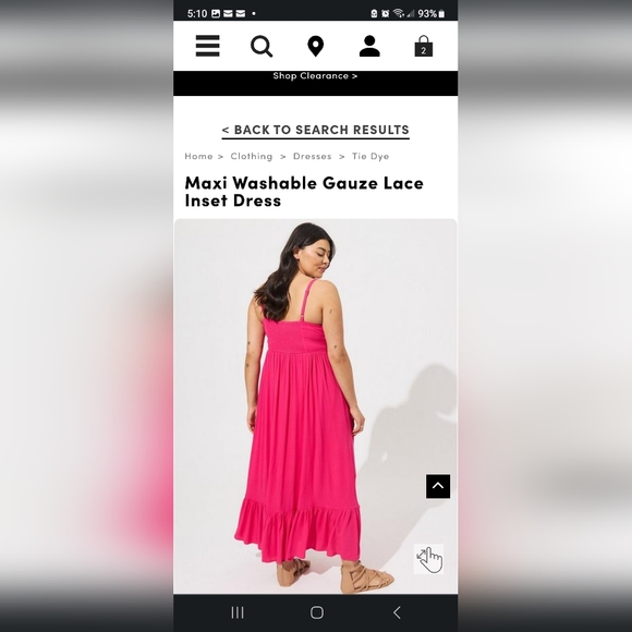 Torrid Pink MAXI DRESS 3X - Picture 4 of 6